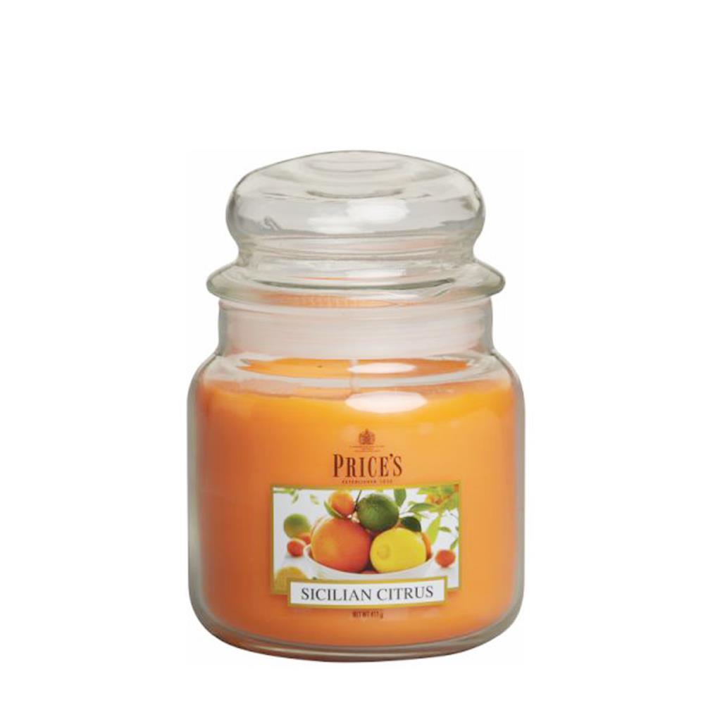 Price's Sicilian Citrus Medium Jar Candle £14.39